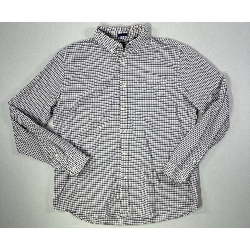 RYE by Hawker Rye Button Down Shirt XL Tall Regular Fit Plaid Check